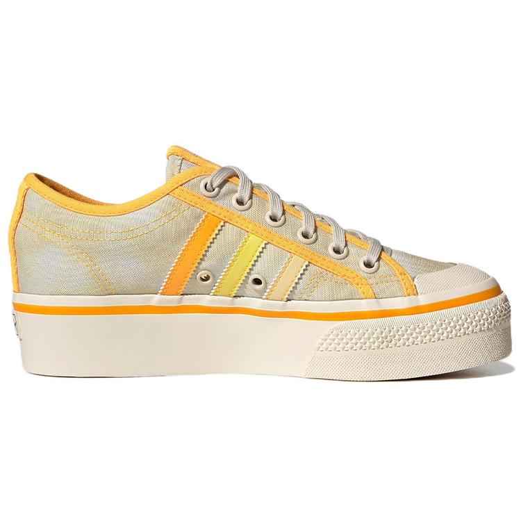 Adidas Nizza Platform Lo Parley Almost Yellow Orange Tint Women's GX4607