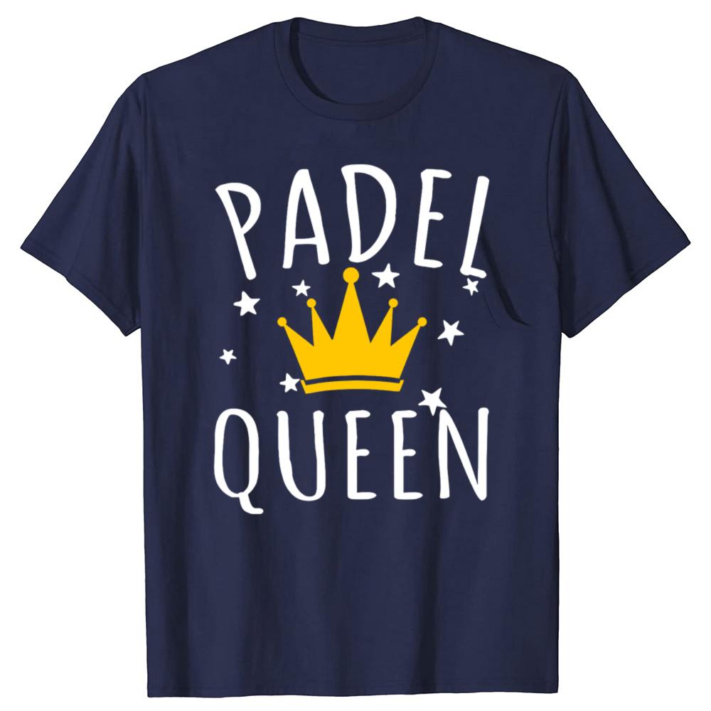 Funny Retro Padel Queen Practice Cotton Tops Fitness T-Shirt Oversized Unisex Tshirt Graphic Tees Men's Clothing Streetwear