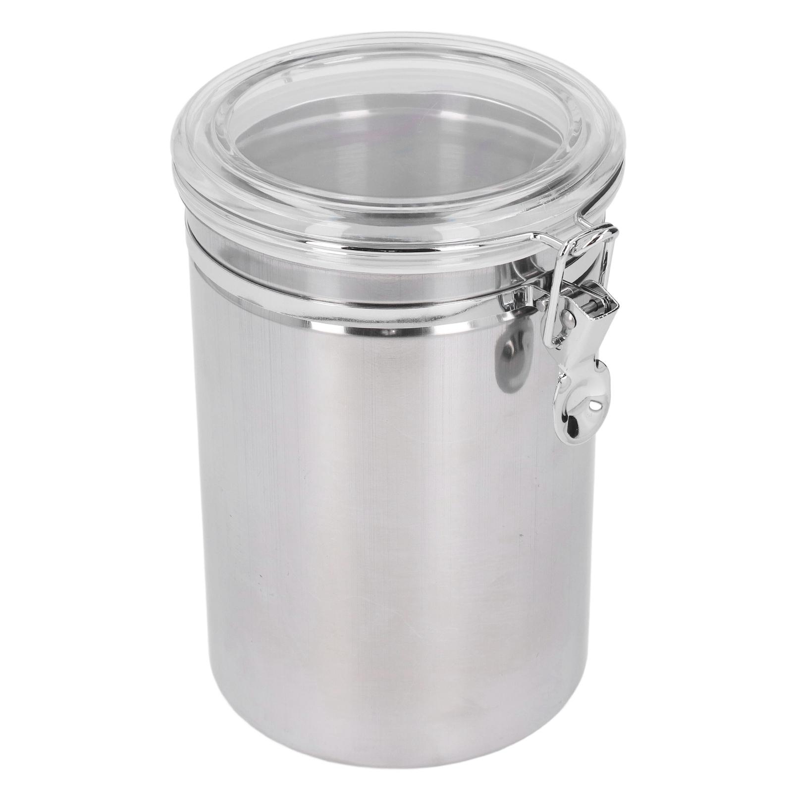 

Stainless Steel Sealed Can Food Storage Container Airtight Canister for Dried Fruit Milk Powder Tea Extra Large 2100ml