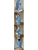 PINKEEN Blue Button-Up Knit Cardigan & Skirt Set for Women - Spring 2026, Whitened, Age-Reducing Style