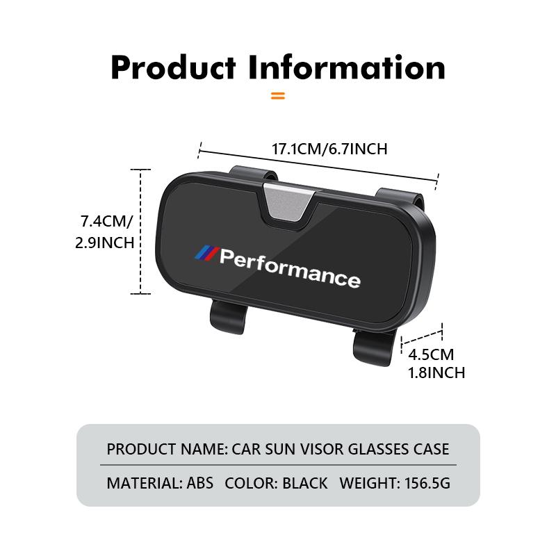 Car Sun Visor Sunglasses Holder Case Anti-Scratch Protective Box For BMW 1 3 5 7 Series M Performance M M3 M5 X1 X2 X3 X4 X5 BT8