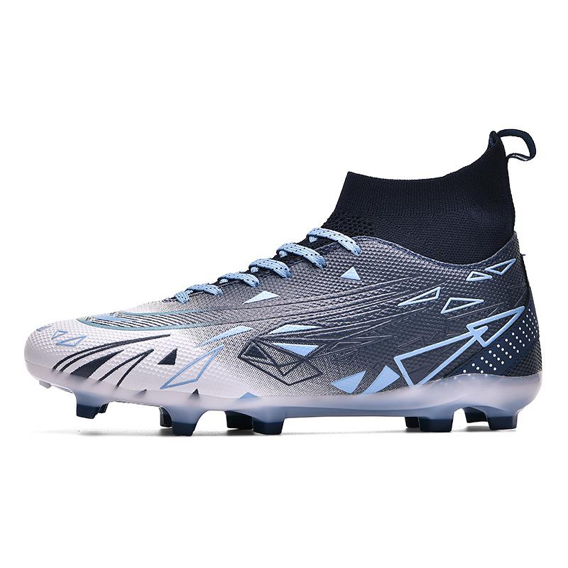 High Top Football Shoes Men'S Long Nails Tf Broken Nails Student Artificial Grass Training Sneakers