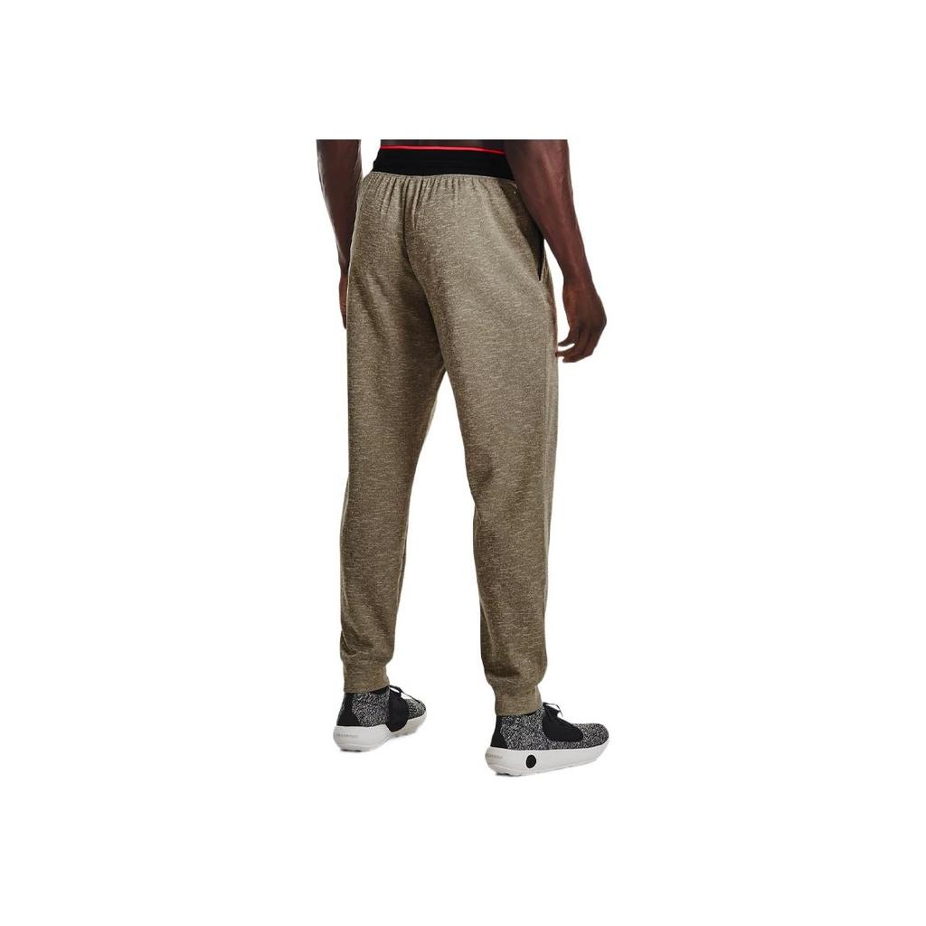 Under Armour Solid Logo Training Pants Men pants Lime-White 1361759-279