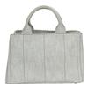Used PRADA Handbag Canapa 1BG439 CANAPA canvas Bianco Light gray casual