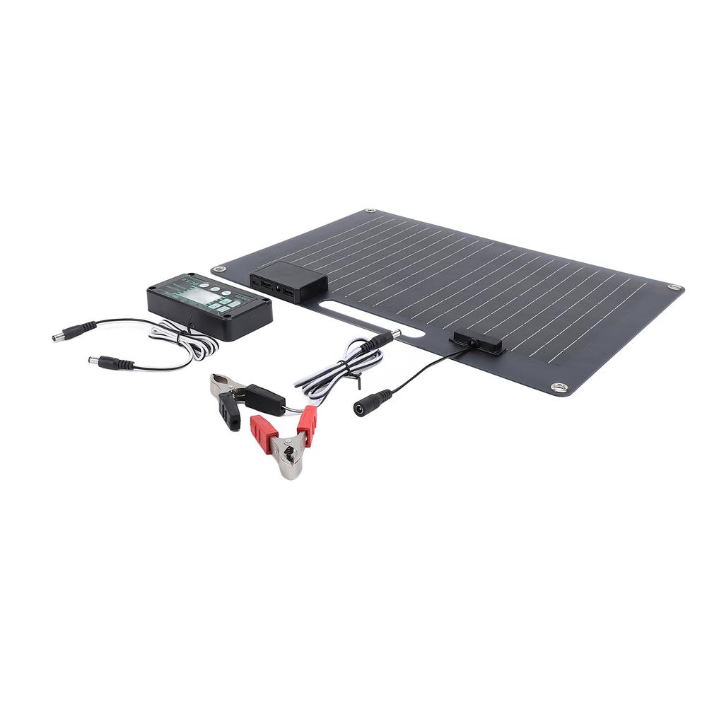 Solar Panel Kit Battery Charger Controller 100W Dual Output USB Regulator for Car Mobile Phone 12V