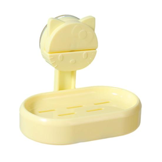 

Мыльница на присоске, прочная, выдерживающая нагрузку, простая установка, двухслойная мыльница с дренажными отверстиями жёлтый