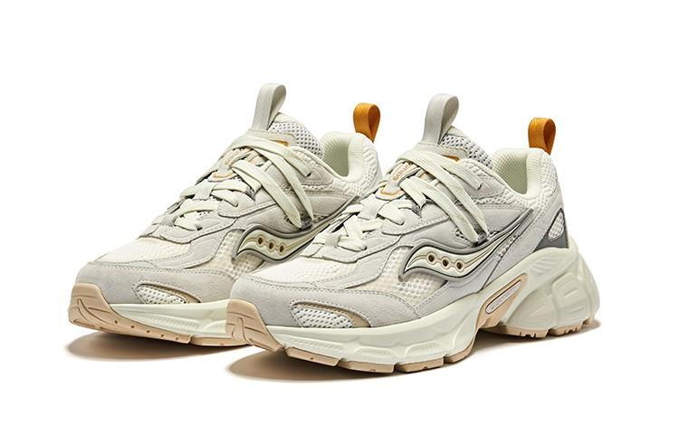 Saucony 2K CAVALRY Low-Top Casual Running Shoes Unisex Gray Beige - S79053-10