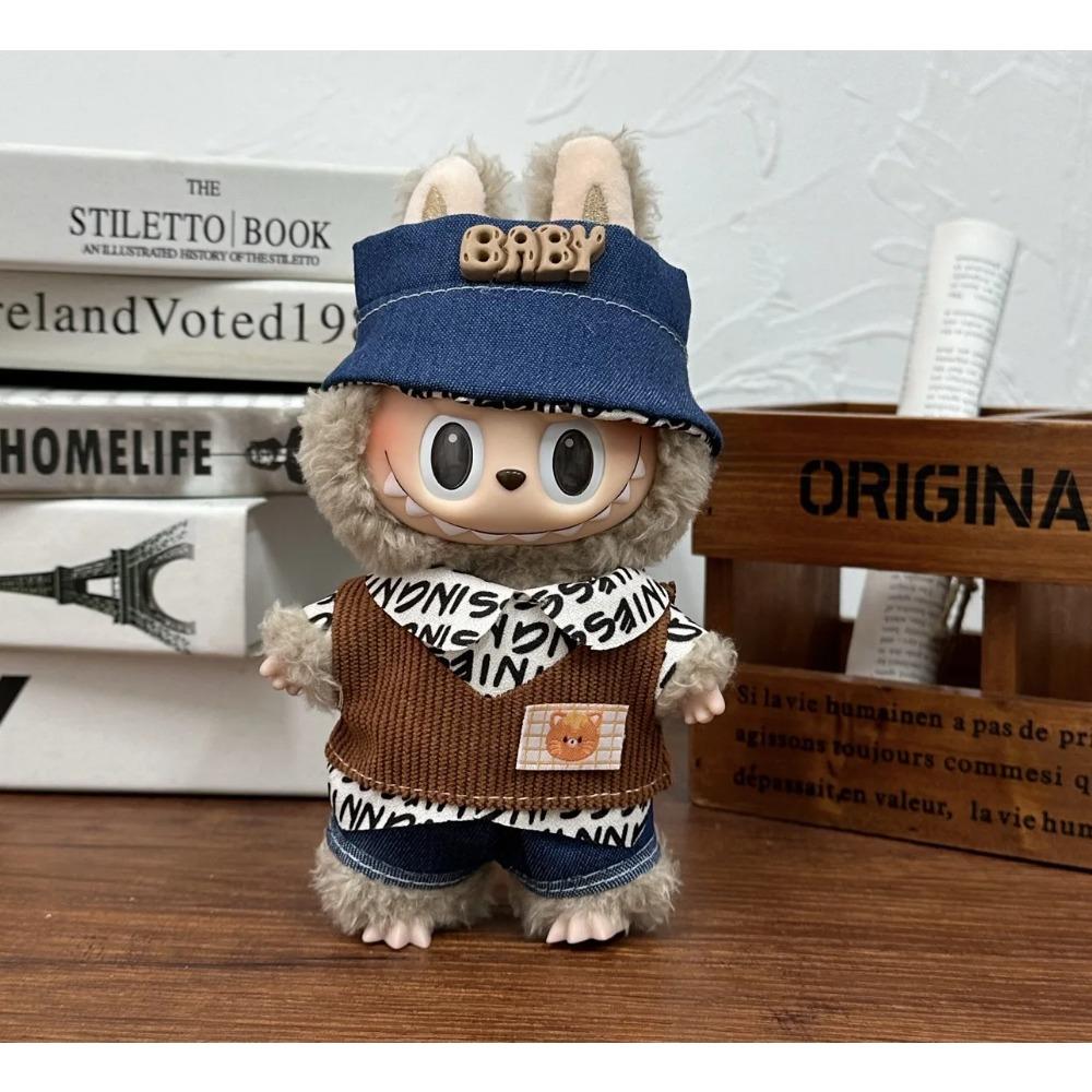 

Одежда для куклы Лабубу Костюм капибары V1 V2 V3 Наряд Стильный набор одежды для плюшевых кукол 17 см Милые аксессуары для модели