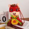Lucky Chinese Zodiac Horse Doll Red Mascot Wealth Pony Pony Plush Doll  New Year