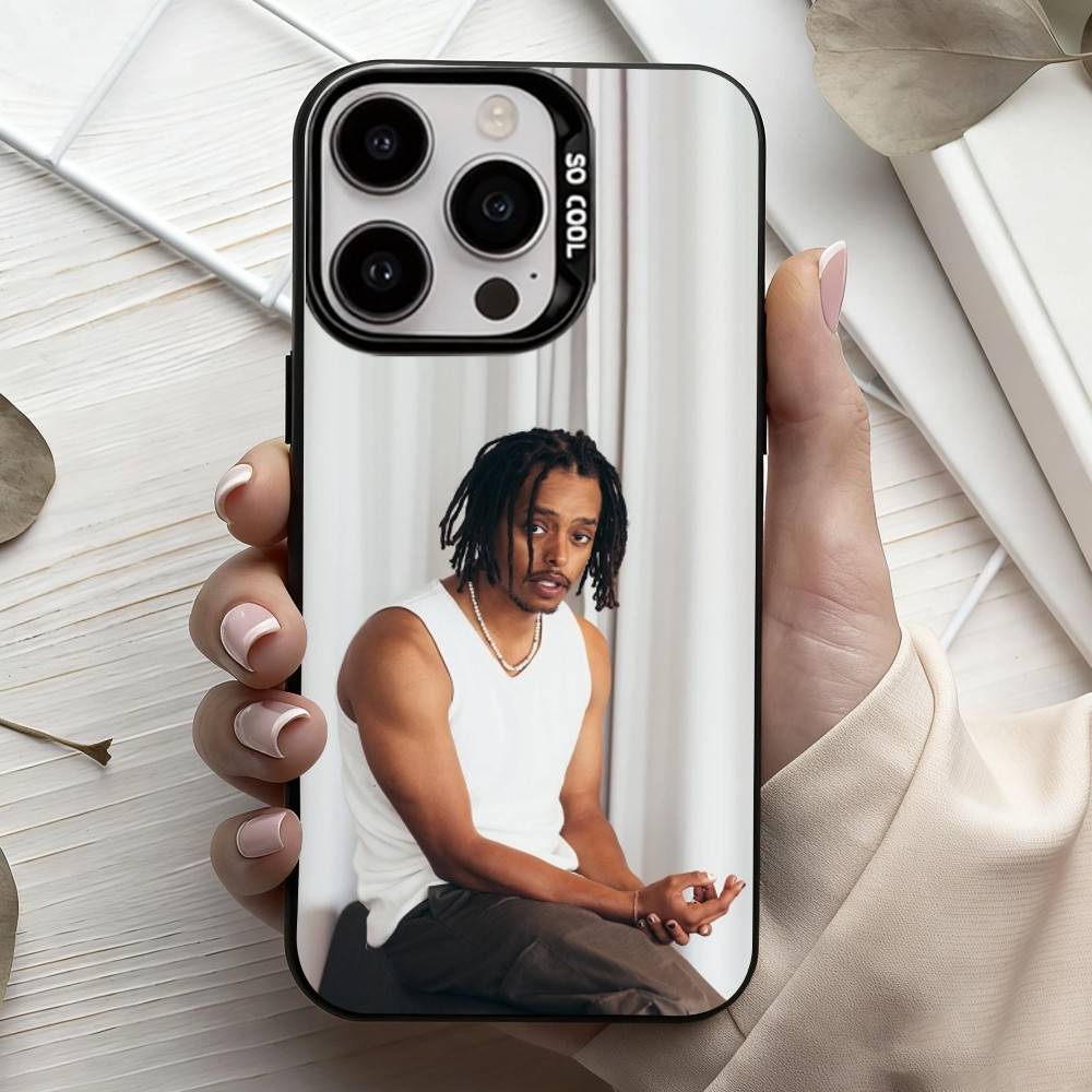 American Actor Jacob Gibson Phone Case For iPhone17,16,15,14,13,12,11 Plus,Pro Max Black Candy Silver Phone Case