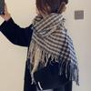 Qiandongge scarf women's autumn and winter Korean atmosphere Korean version thickened and warm imitation cashmere scarf versatile shawl men