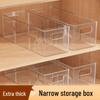 Allies Stackable Transparent Long Narrow Desktop Organizer (2-Pack)