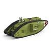 WW1 Military World War I Army Building Blocks Set Heavy Tank Mk.V Bricks City Construction Toy For Children