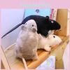 Black Ratta Gosig Rat Soft Toy Plush Cuddly Teddy Stoftier Peluche Toy Stuffed