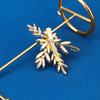 Vintage Rhinestone Leaf Hair Clip Bridal Wedding Dress Accessory Irregular Crystal Barrette For Women Elegant Jewelry