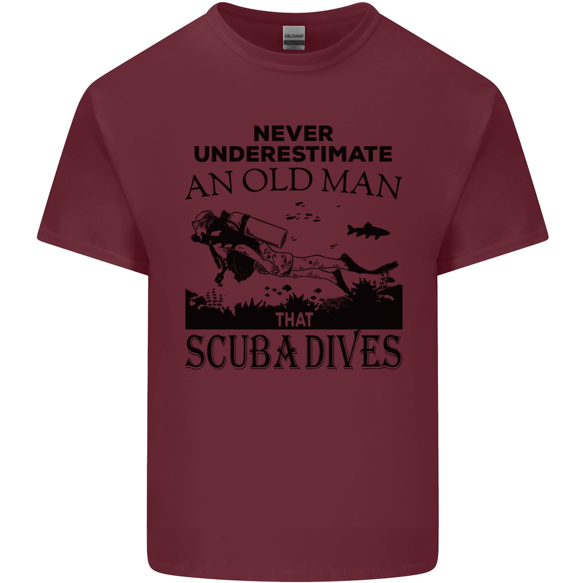 An Old Unisex That Scuba Dives Diver Dive Unisexs Light Cotton TShirt S