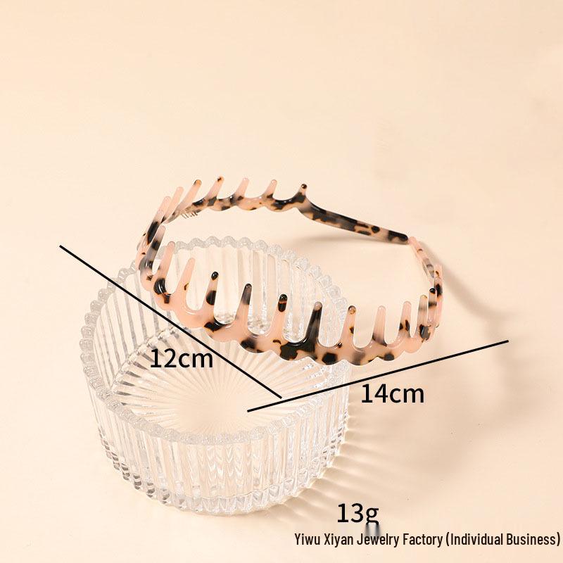 Vinegar Thickened U-Shaped Tooth Comb Headband for Women - Volumizing, Secure, Fluffy Hair Accessory