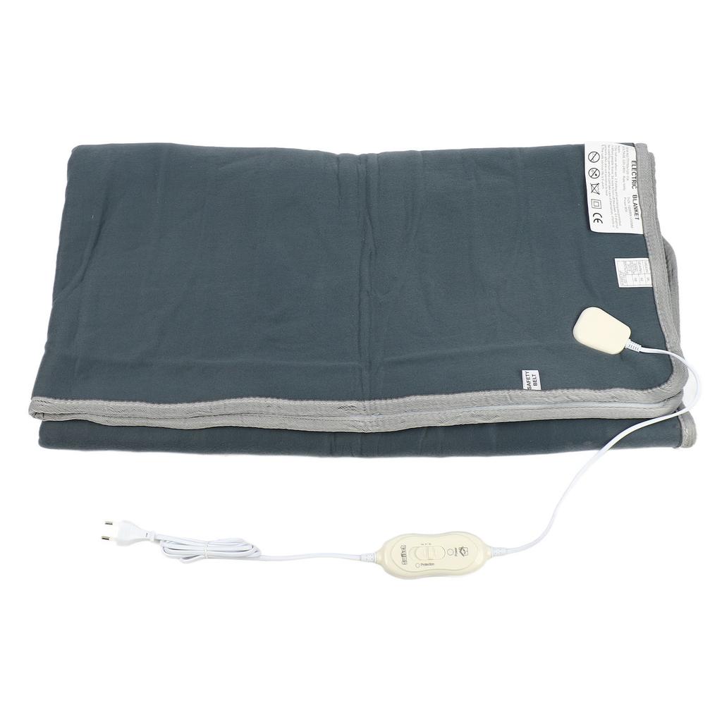 Electric Heating Blanket Even Heating Fleece Electric Warming Cushion 1.5 X 1.2m