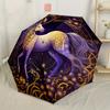 Rainbow Unicorn Automatic Folding Umbrella Compact Lightweight For Outdoor Adventures Daily Use Birthday Christmas Valentine'S Day Gift Travel