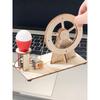 STEAM Hand Crank Generator DIY Science Kit Wooden Physics Educational Electricity Renewable Energy Experiments Learning Creative
