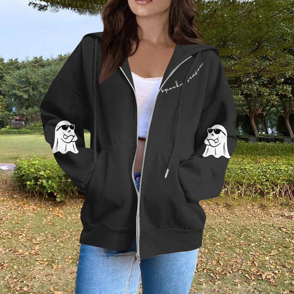 Women's Fashion Casual Long Sleeve Solid Color Hooded Sweatshirt Tops