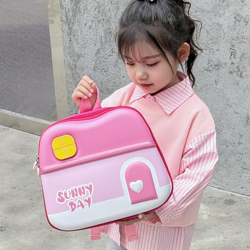 Childrens Color Candy Backpack Oxford Cloth Material Schoolbag Kindergarten