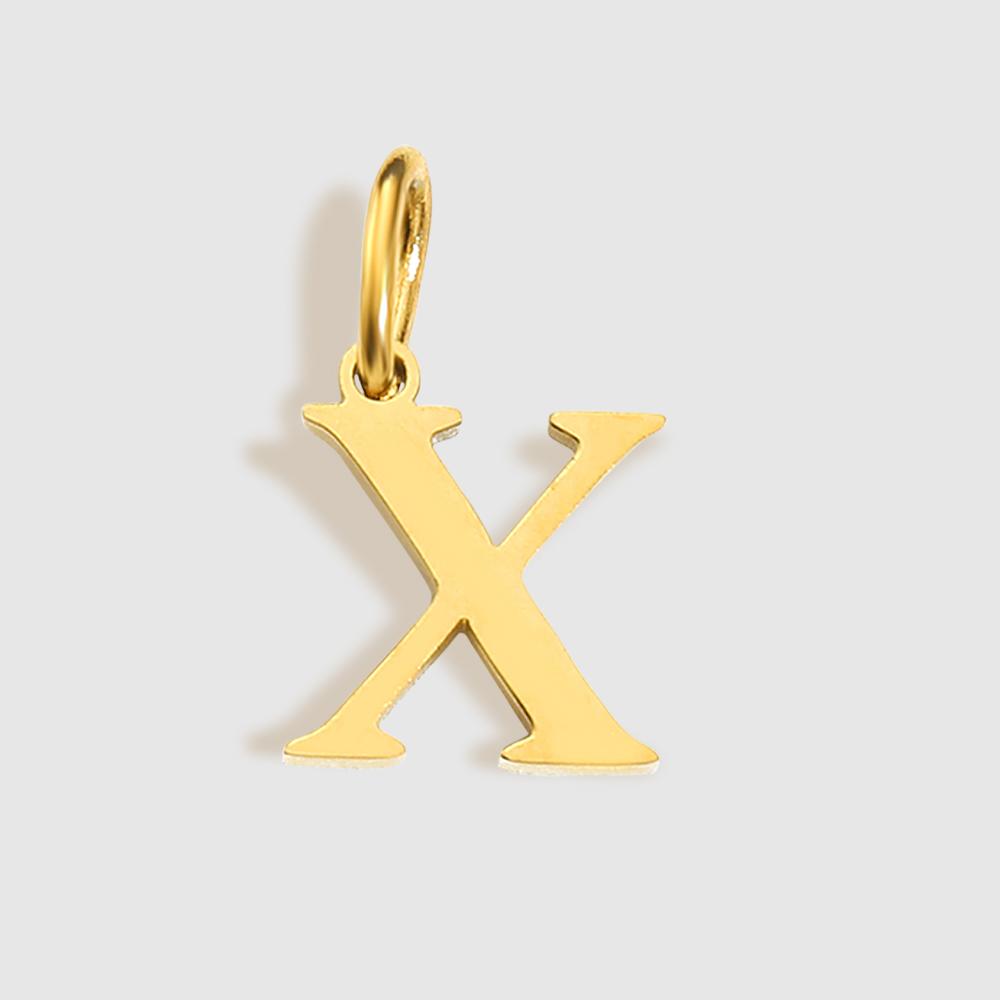 EMANCO Initial Alphabet Pendant Stainless Steel Charms for Making Necklace Minimalism Accessories Women's Jewelry Wholesale
