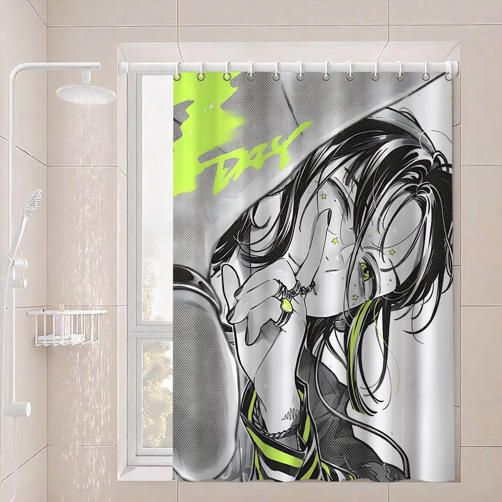 K-Kininatteru Hito Ga Otoko Ja Nakatta Waterproof Fabric Shower Curtain Bathroom Decoration Curtain Home Hawaiian Shower Curtain
