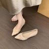 Pointed Toe Shallow Mouth Low Top Single Shoes Fashion Patent Leather Soft Sole Non-Slip Shoes for Women