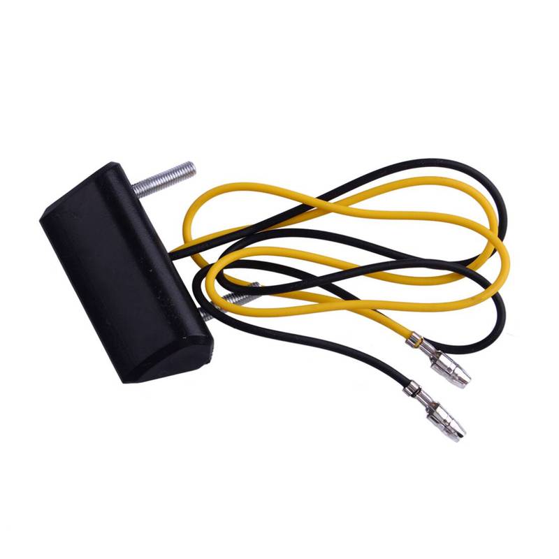 2Pcs Amber 3LED Motorcycle Motorbikes License Plate Light Mini Rear Tail Number Tag Lamp