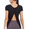 Nike T Shirts Women's Black Crew Neck Moderate Straight Fit CZ9607-010