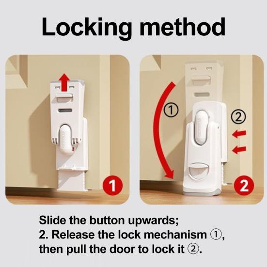 Baby Safety Door Stopper Self-adhesive Anti-slip Finger Pinch Guard Carpet Tile Concrete Wooden Floor Two-way Pet Door Limit Stop