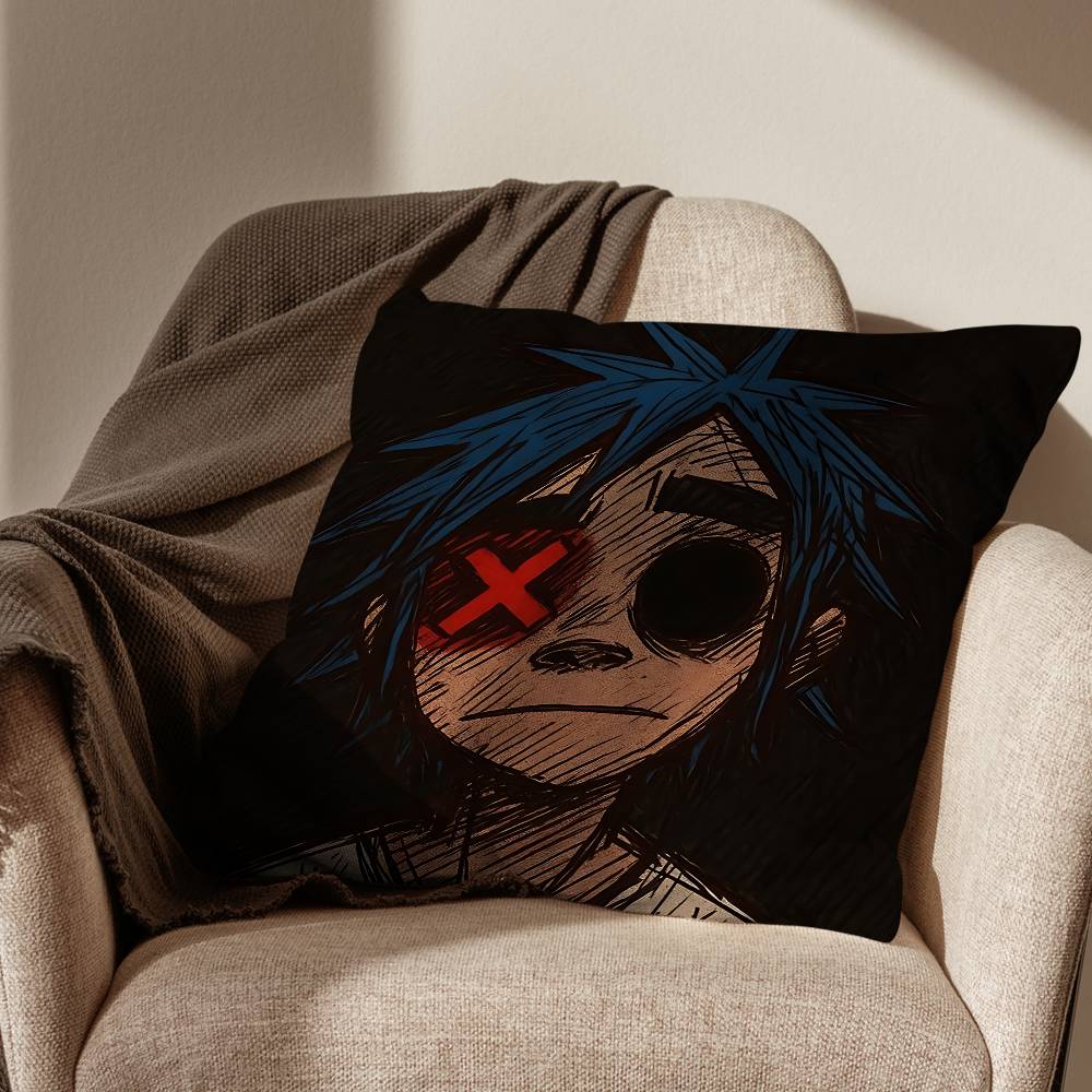 band GGorillaz The Mountain Pillow Case Pillow Case Living Room Sofa Cushion Cover Suitable For Home Bedroom Room Decoration