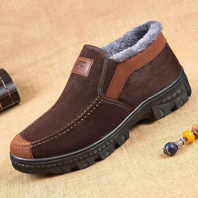 Men Winter Safety Shoes Warm Winter Boots Men Fashion Men Boots Male Working Shoes Mans Winter Sneakers Plush Furry Footwear