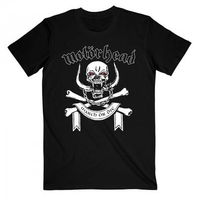 Motörhead Unisex-Erwachsene March Or Die Song Lyrics Baumwoll-T-Shirt