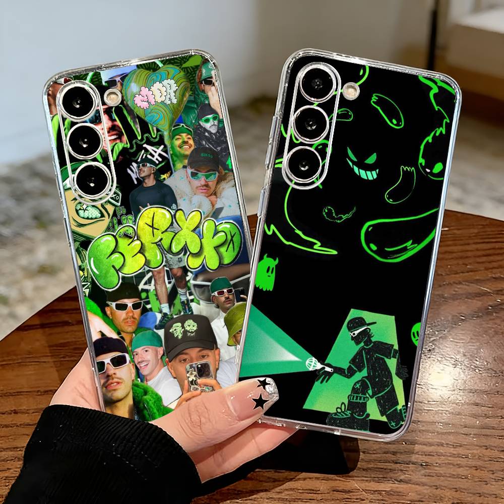 F-Feid Ferxxo SIXDO Singer Phone Case For Samsung Galaxy A71,A70,A52,A51,A40,A30 Transparent Cover
