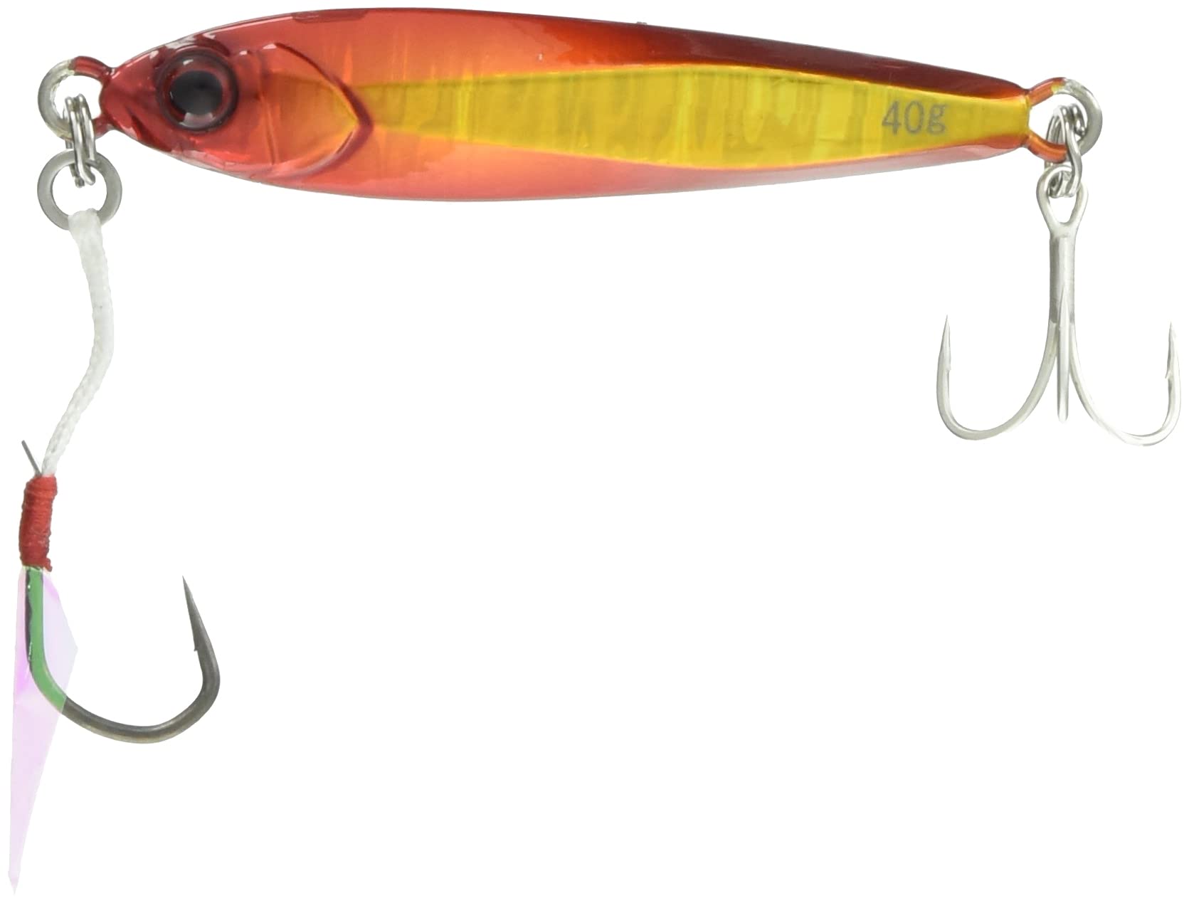 JACKALL Big Backer Jig 68mm 40g Red Wave Holographic Metal Jig Gold/Magma