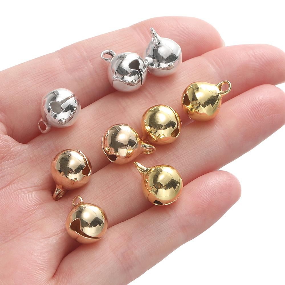 5Piece/Lot 14/18K Gold Color Plated Iron Bell Shape Charms Pendants for DIY Bracelet Necklace Jewelry Making Accessorie