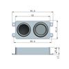 4 Ohm Small Speaker Cabinets Pair with Subwoofer, Full-Range Sound TV Speakers
