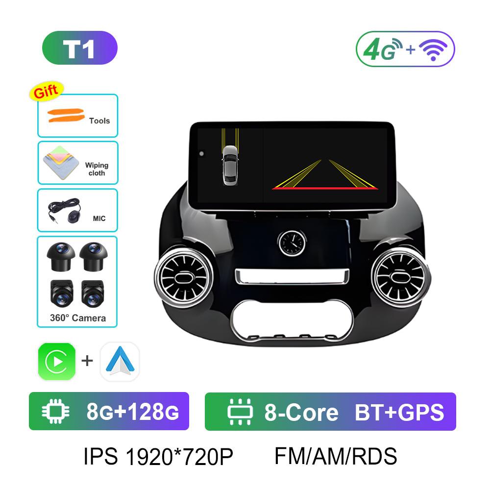 12.3 Inch Android OS for Mercedes Benz Vito W447 2014 2015 2016 2017 - 2022 Car Video Multimedia Radio Player Wireless Carplay