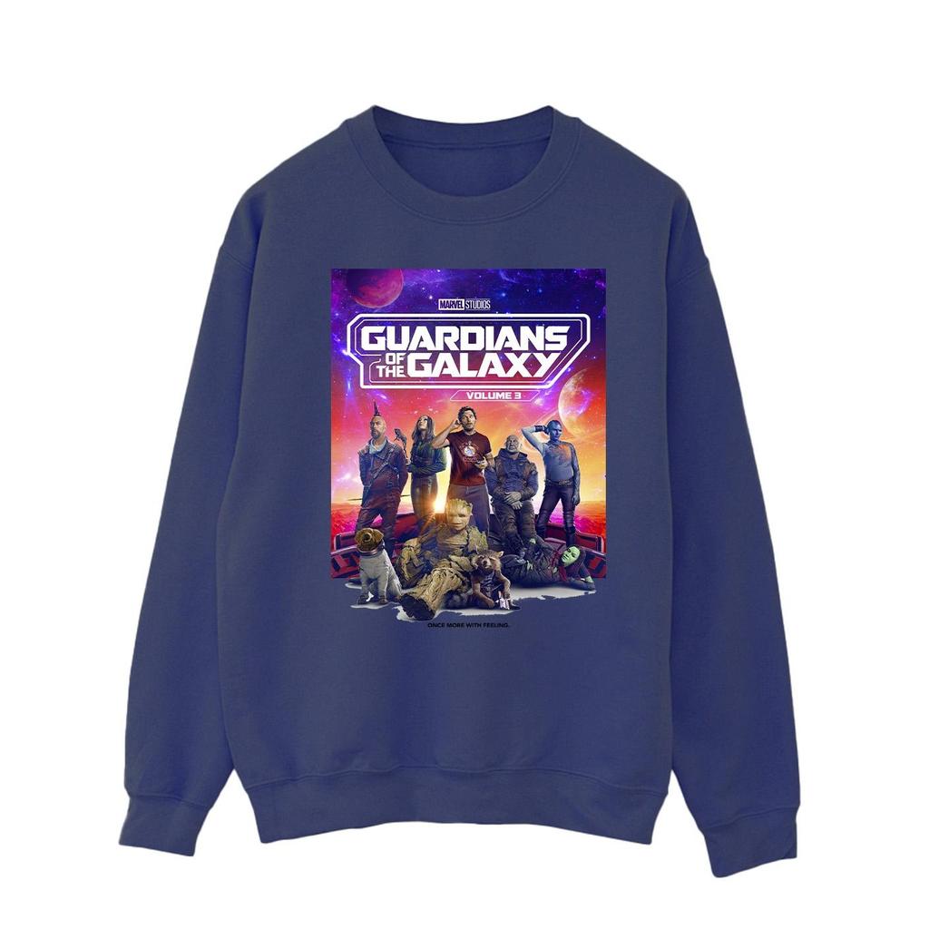 Guardians Of The Galaxy Band 3 Herren Filmplakat Sweatshirt