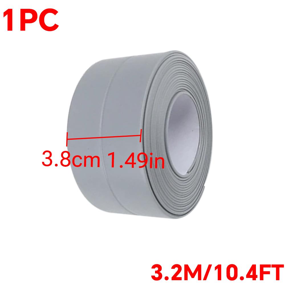 Self Adhesive PVC anti-mold tape ,Waterproof Caulking Sealing Tape for Bathroom,Toilet,Kitchen Countertop