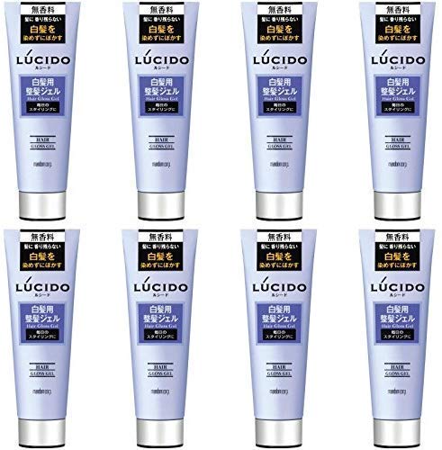 

LUCIDO hair styling gel for gray hair 130g x 8 pieces [Bulk purchase]