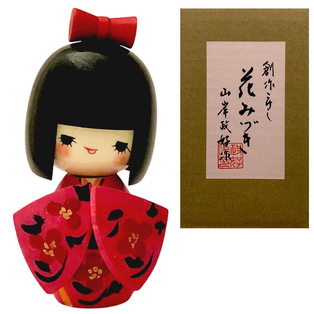 Kokeshi Hanamizuki Doll Creative Wooden Made Japan Japanese Souvenir Homestay Gift House Celebration First Festival Entrance Ceremony Birthday Mothers