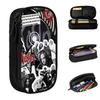 Korn Collage Pencil Cases Lovely Nu-Metal Rock Pen Holder Bag Girls Boys Big Capacity School Supplies Cosmetic Pencilcases