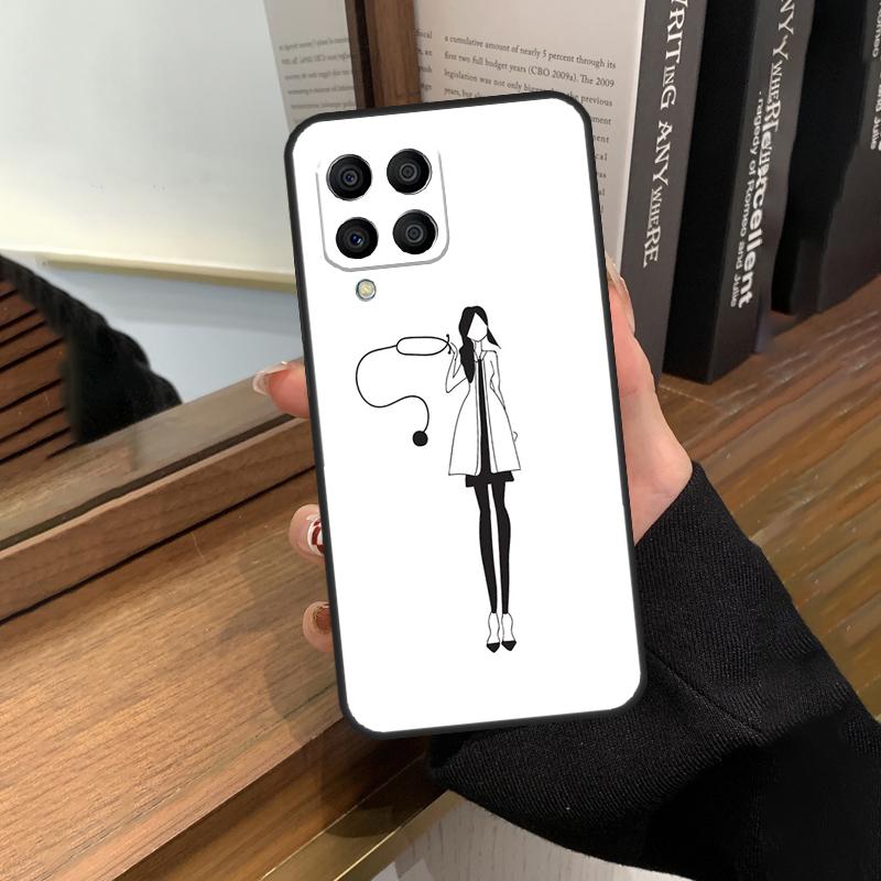 

Медицинский чехол с изображением сердца для медсестры для Samsung Galaxy M35 M15 M55 M56 M36 M16 M06 M31 M13 M33 M53 M12 M32 M52 M14 M34 M54 Samsung M31s