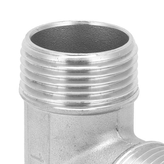 Tvarovaný konektor G1in s vnějším závitem, nerezová ocel, T-kus, hardware, potrubní armatury