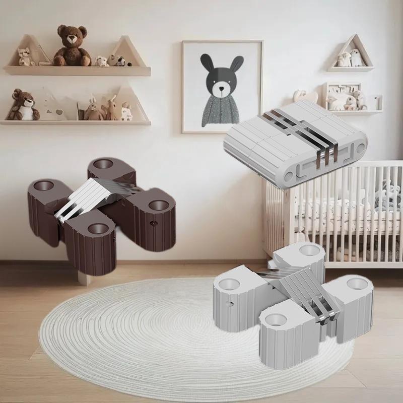 Cross Hidden-Hinges Plastic Iron Folding Door Table And Chair Cross Hinge Plastic Concealed Hinge Furniture Hardware Accessories