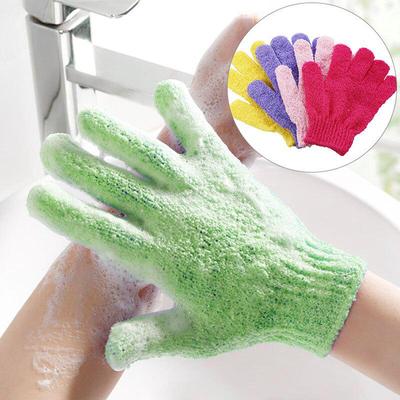 Nylon-Duschbad-Peelinghandschuh, Handschuh, Hautwäsche, Spa, Massage, Peeling, Körperwäscher, Reinigungshandschuh