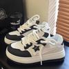 Fashion “Simple Cute - Style” Best - Selling Star - Embellished Sneakers, Chunky Sole & Mesh Detailing, Ideal for Daily & Campus Wear